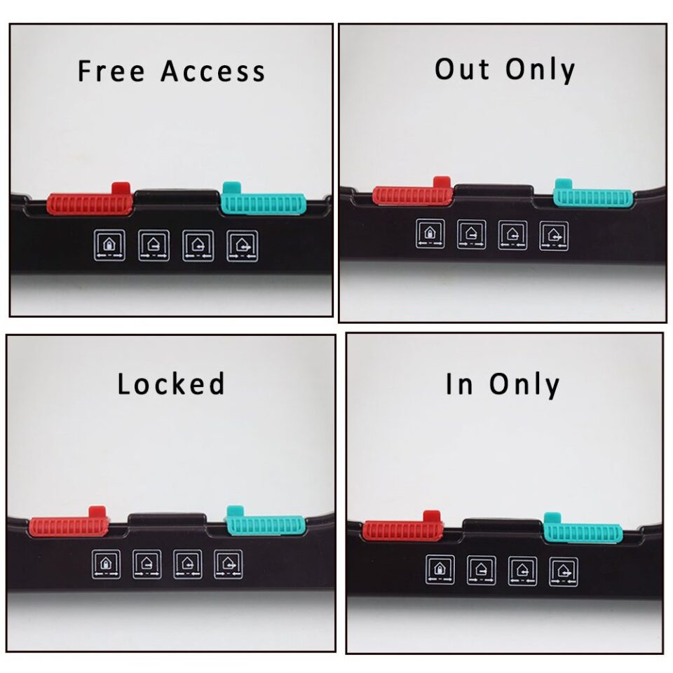 Dog Cat Flap Door with 4 Way Locking Security Lock 5