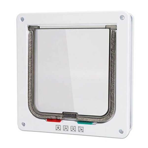Dog Cat Flap Door with 4 Way Locking Security Lock 8