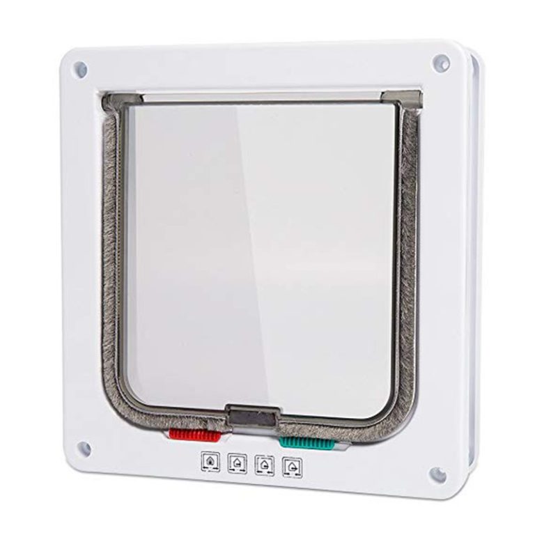 Dog Cat Flap Door with 4 Way Locking Security Lock 8