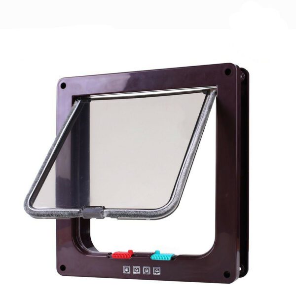 Dog Cat Flap Door with 4 Way Locking Security Lock 9
