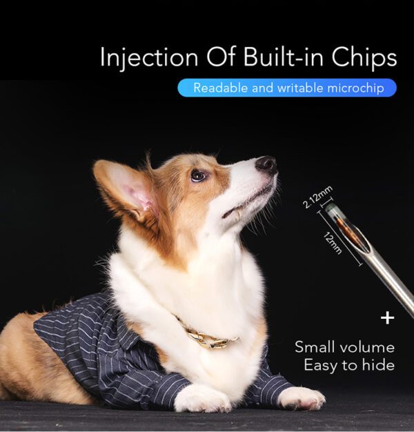 Free shipping 100pcs 134.2KHz dog RFID Glass Chip 17