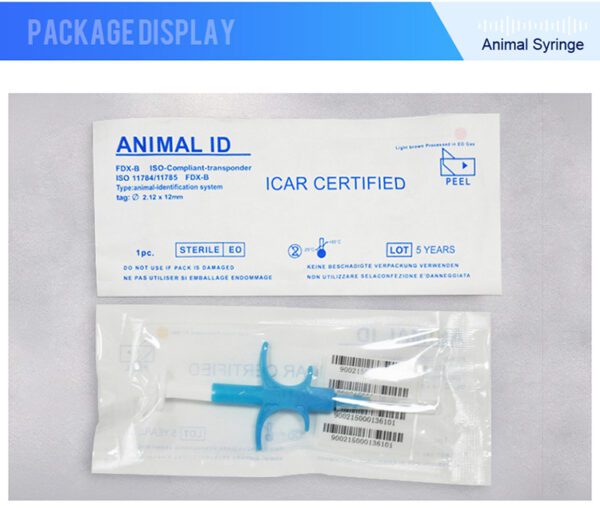Free shipping 100pcs 134.2KHz dog RFID Glass Chip 7