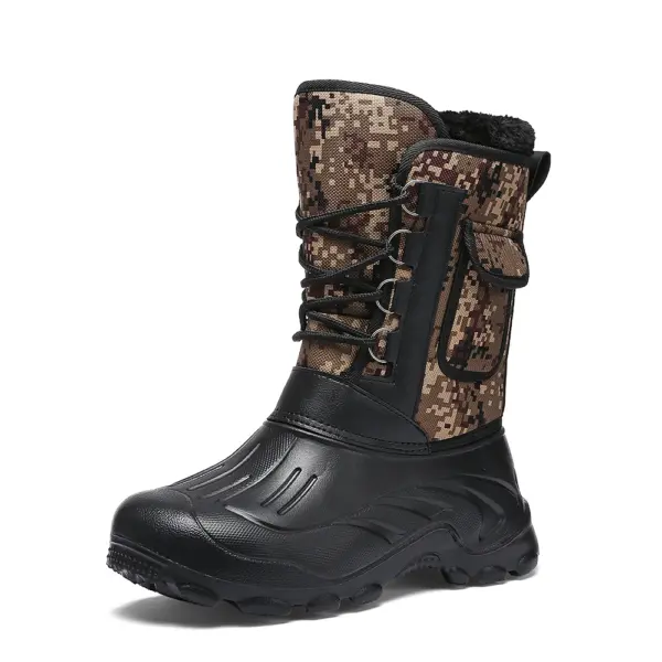 Men Winter Boots Warm Waterproof Sneakers 2021 - Image 26