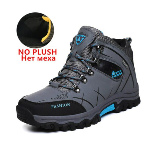 SENLONGBAO BK585188 Snow Boots Waterproof No Plush Gray