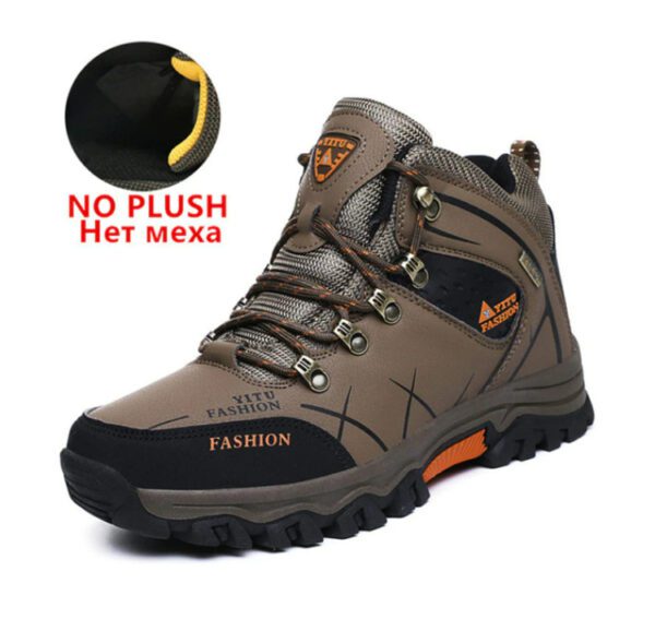 SENLONGBAO BK585188 Snow Boots Waterproof No Plush Khaki