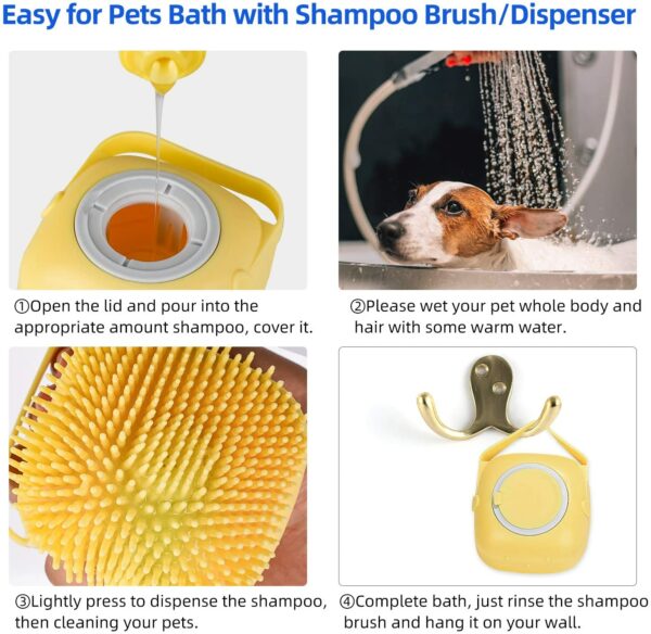 Pet Accessories For Dogs Shampoo Heart-shaped Blue 5