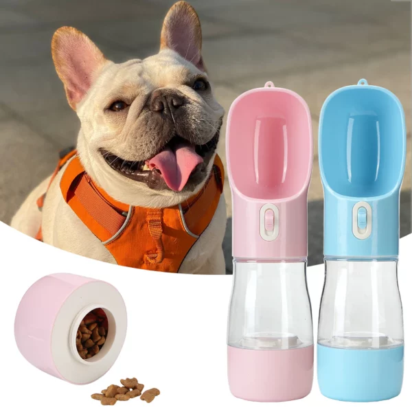 Pet Water Bottle Feeder Bowl 2 in 1 1