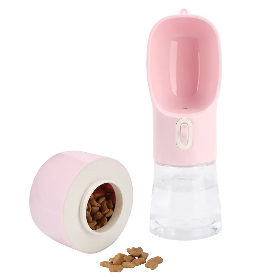 Pet Water Bottle Feeder Bowl 2 in 1 5