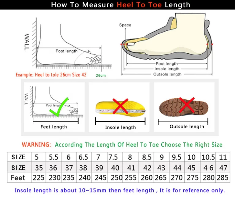WeinJee Zuodi Size Chart