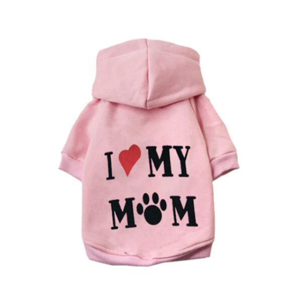 Shake Tail Dog Clothes Pink I Love My Mom