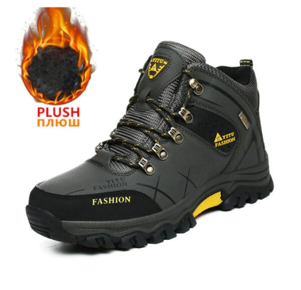 SENLONGBAO BK585188 Snow Boots Waterproof Plush Army Green