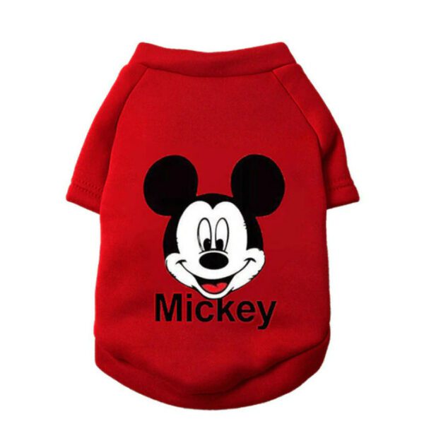 Dog Clothes Red Mickey 02