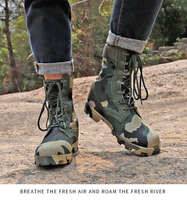 2022 Military Ankle Boots Men Outdoor Tactical Combat 10