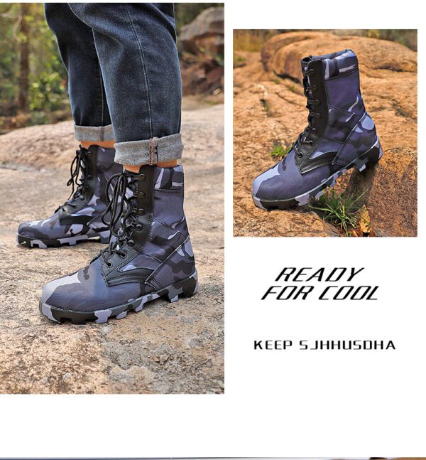 2022 Military Ankle Boots Men Outdoor Tactical Combat 11