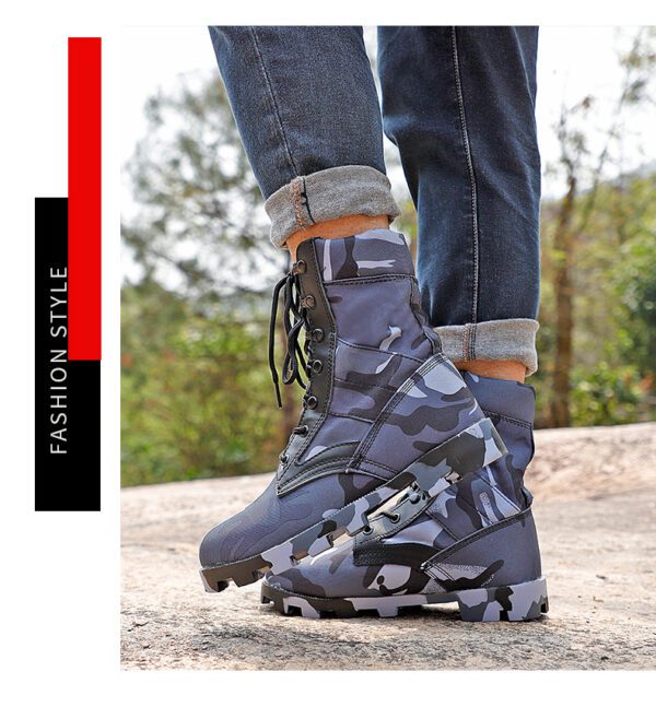 2022 Military Ankle Boots Men Outdoor Tactical Combat 12