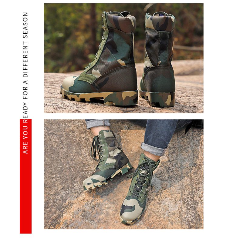 2022 Military Ankle Boots Men Outdoor Tactical Combat 14