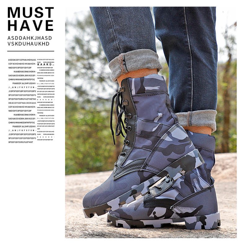 2022 Military Ankle Boots Men Outdoor Tactical Combat 16