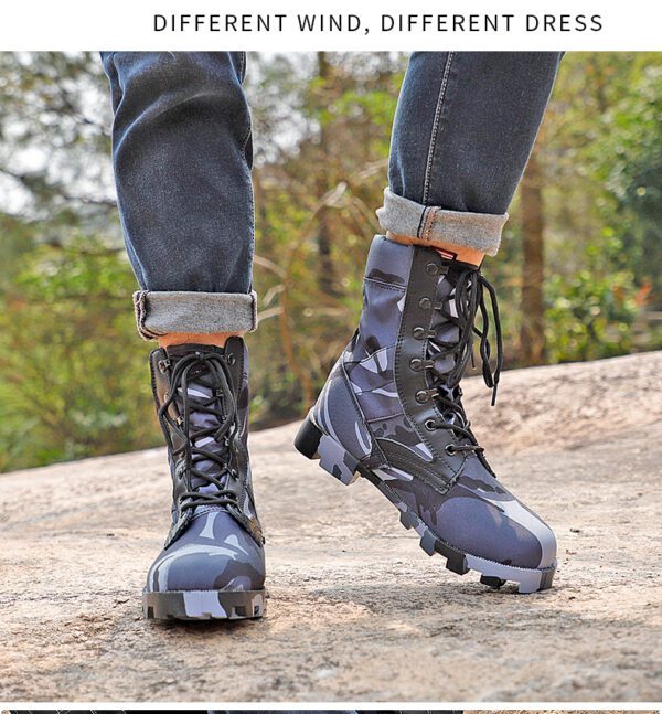 2022 Military Ankle Boots Men Outdoor Tactical Combat 24