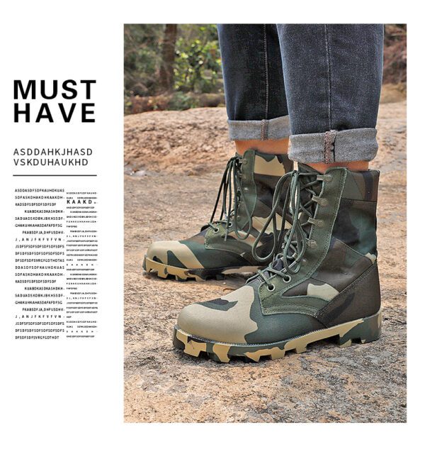 2022 Military Ankle Boots Men Outdoor Tactical Combat 25
