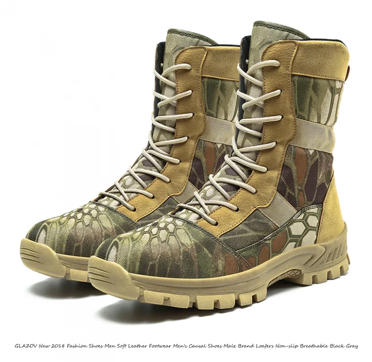 Autumn Military Tactical Boots For Men Leather 17