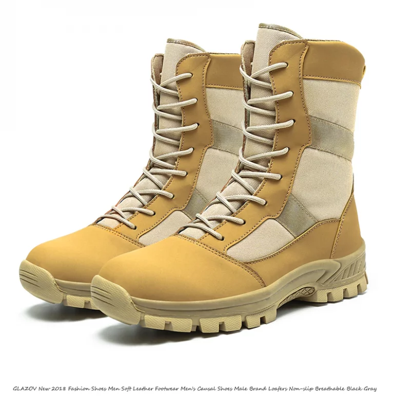 Autumn Military Tactical Boots For Men Leather 3