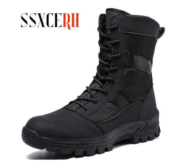 Autumn Military Tactical Boots For Men Leather