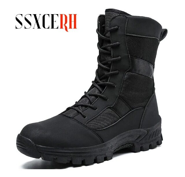 Autumn Military Tactical Boots For Men Leather