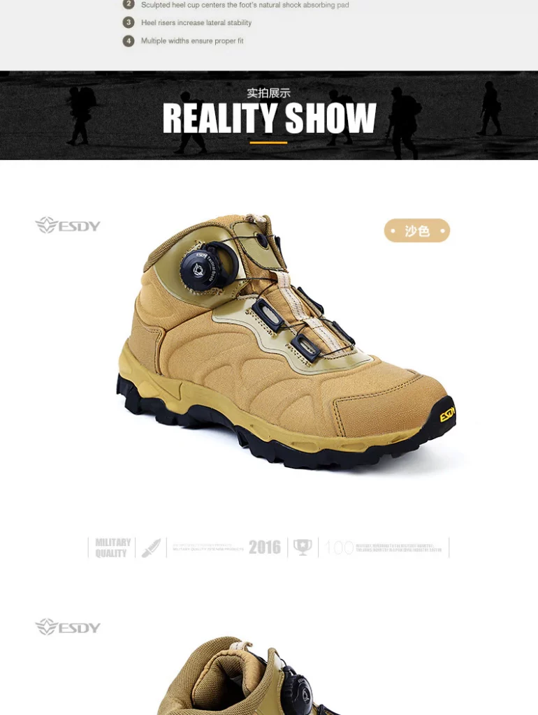 BOA Men Boots size 39-46 Outdoor Military Boots 2