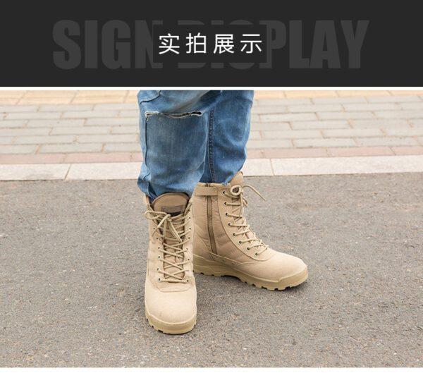 Boots Winter Military leather boots 10