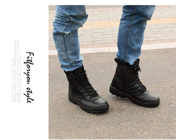 Boots Winter Military leather boots 13