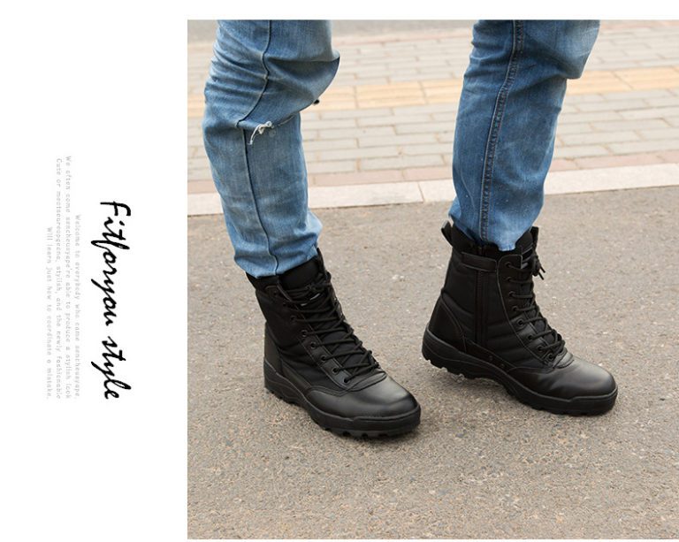 Boots Winter Military leather boots 13