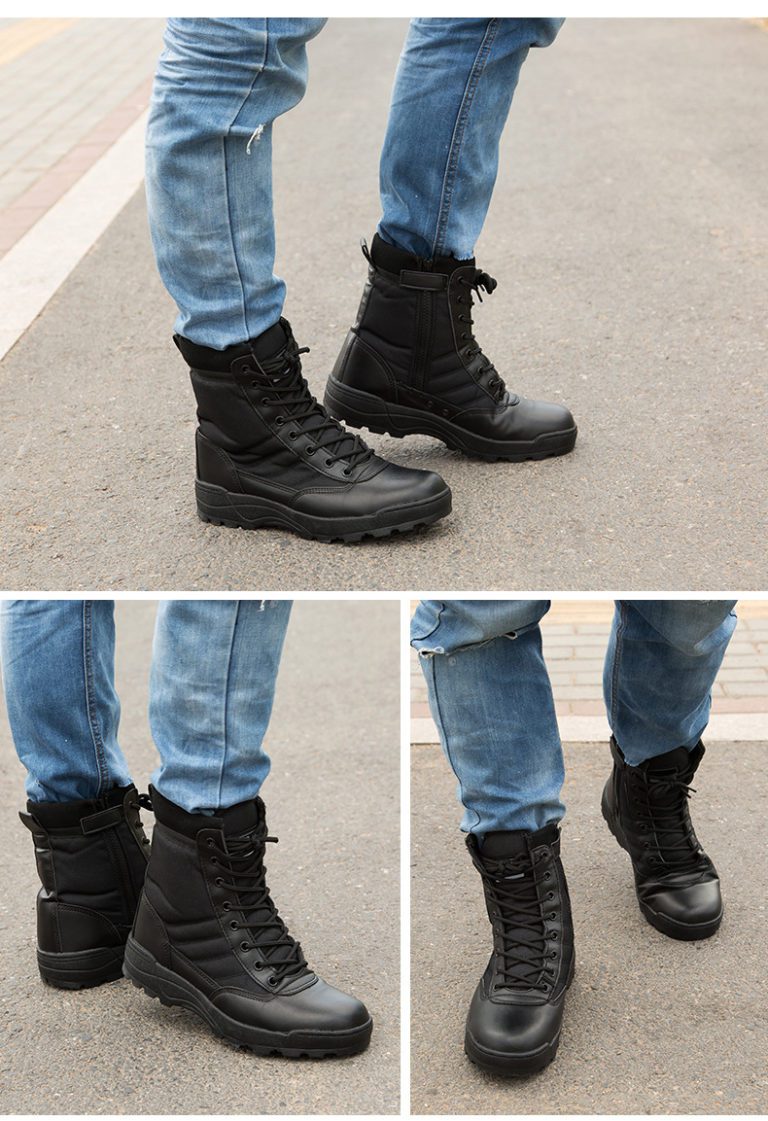 Boots Winter Military leather boots 9