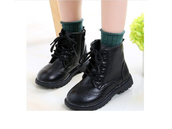 Boys Boots Girls Martin Boots Black 3