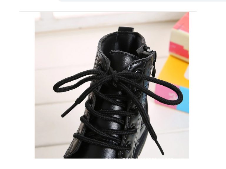 Boys Boots Girls Martin Boots Black 6