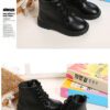 Boys Boots Girls Martin Boots Black Leather Classic 1