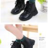 Boys Boots Girls Martin Boots Black Leather Classic 5