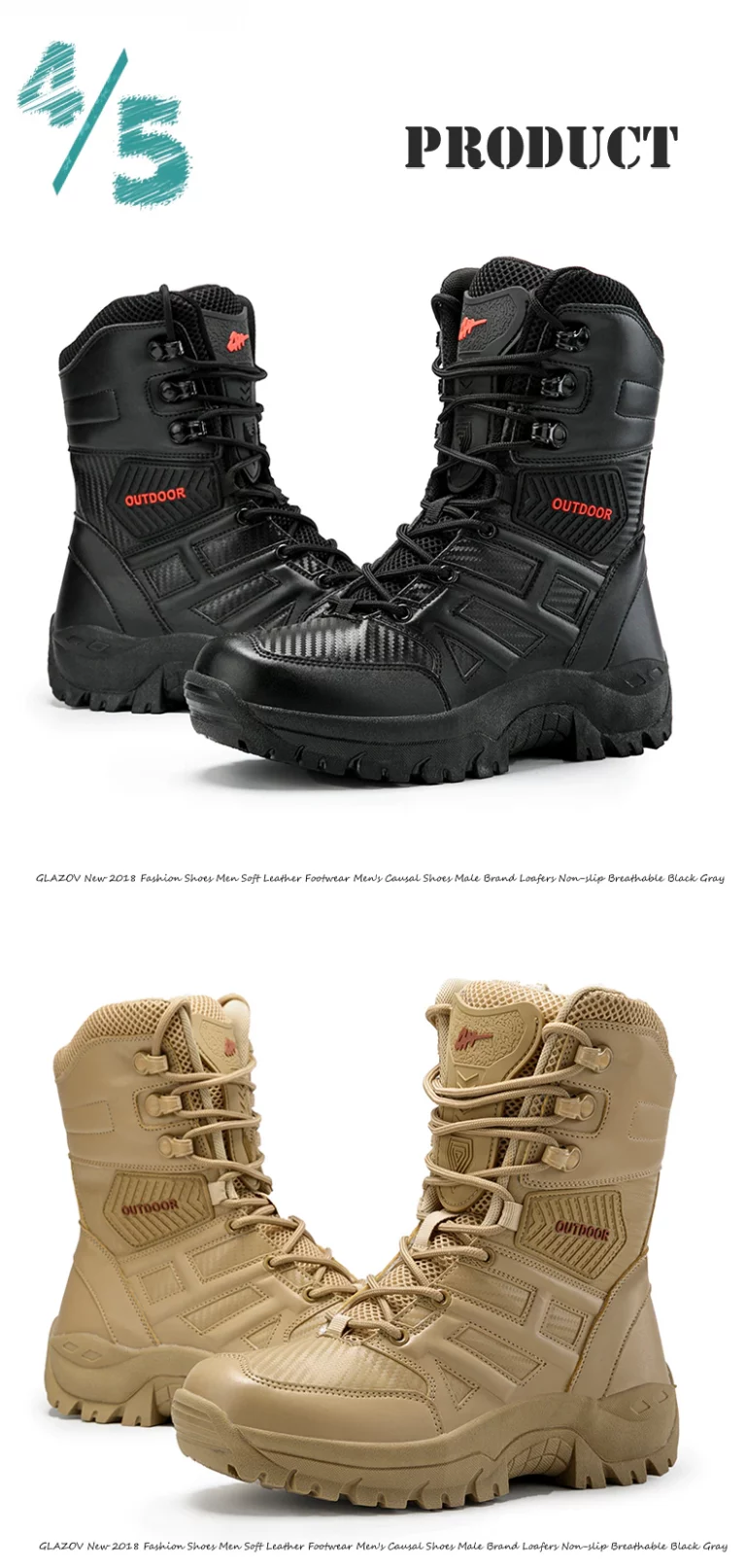 Brand Tactical Boots Army Boots Mens 7