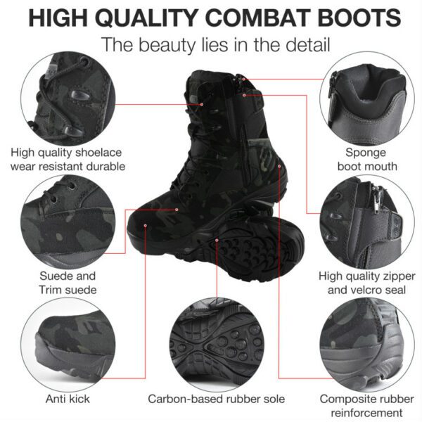 Camouflage Men Boots Work Safty Shoes Men 21
