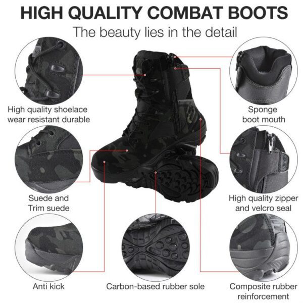 Camouflage Men Boots Work Safty Shoes Men 21