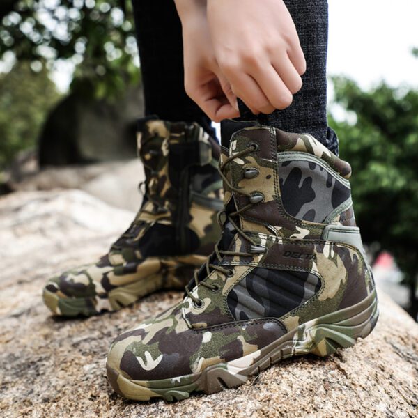 Camouflage Men Boots Work Safty Shoes Men 22