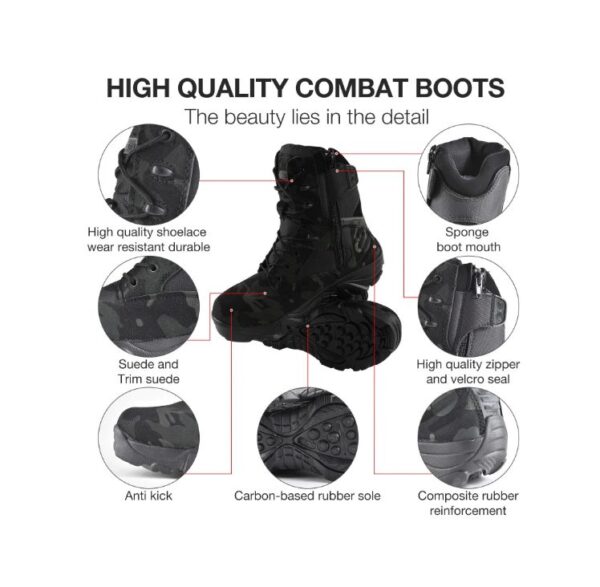 Camouflage Men Boots Work Safty Shoes Men 39