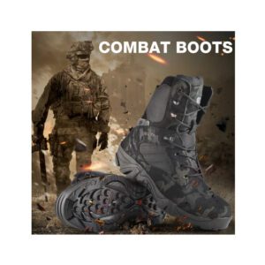 Camouflage Men Boots Work Safty Shoes Men 42