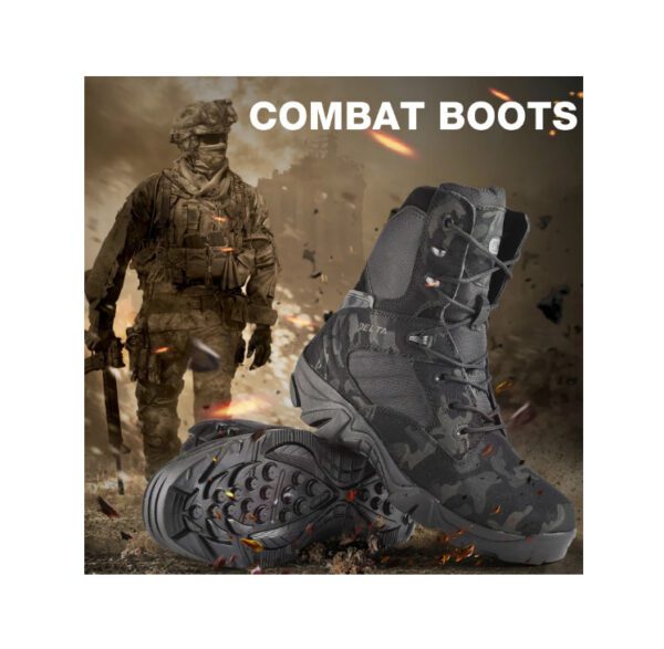 Camouflage Men Boots Work Safty Shoes Men 42
