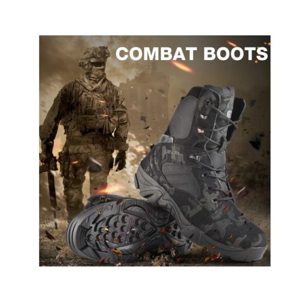 Camouflage Men Boots Work Safty Shoes Men 42