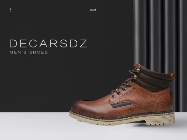 DECARSDZ Men Boots luxury Leather Comfy 1