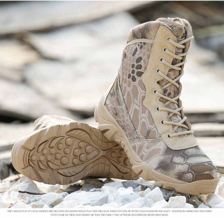 Men Tactical Desert Combat Military Boots Men : Mocowizglobal.com