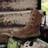 Original Men Army Military Boots Black 12