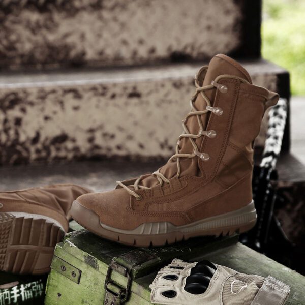 Original Men Army Military Boots Black 12