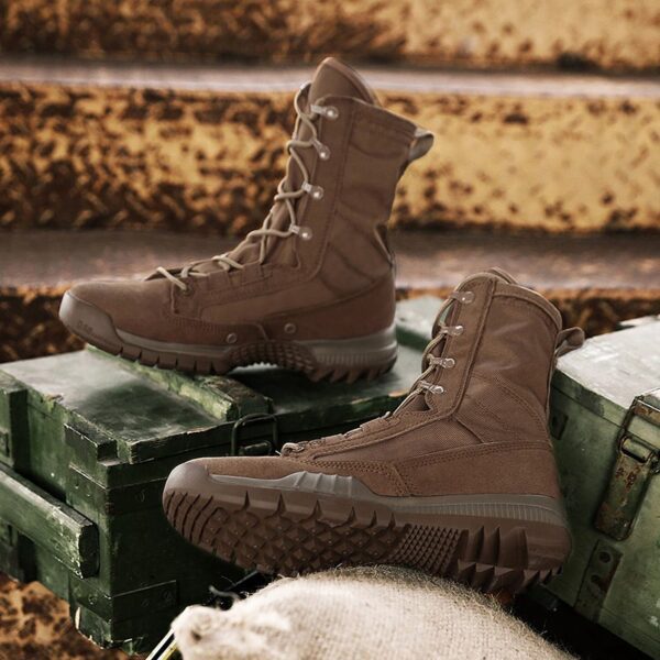 Original Men Army Military Boots Black 8