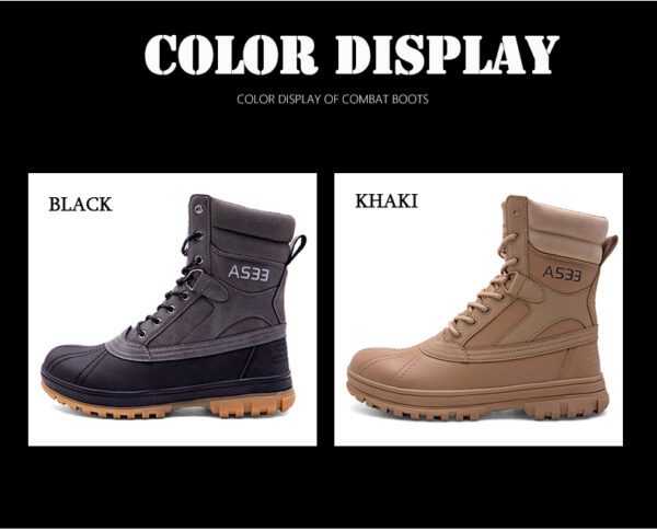 SOLIBEN Tactical Military Combat Boots Men Ankle Boot Hunting 7